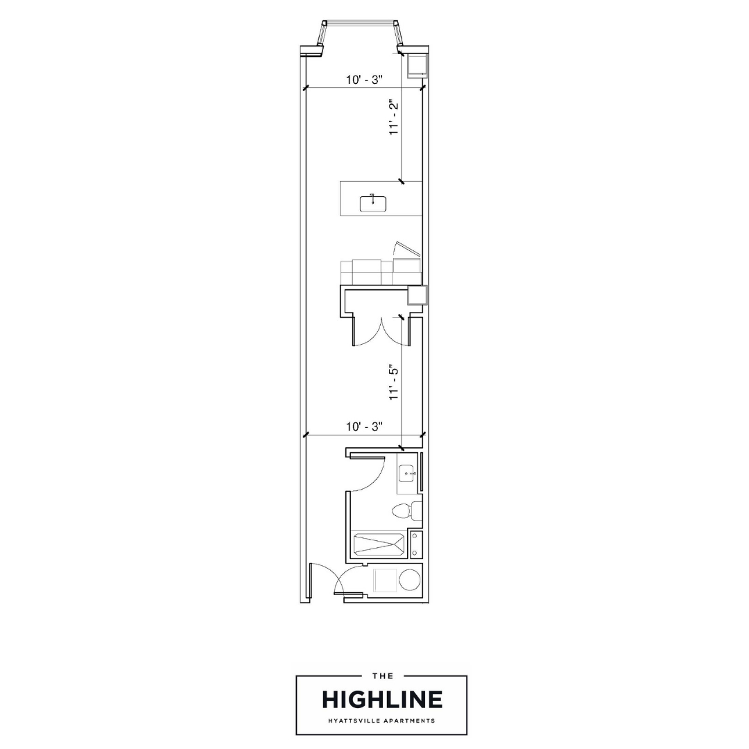 Floor plan layout diagram for Artistic Row-home A